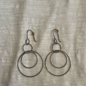 VINTAGE SILPADA Sterling Silver circle earrings W1237